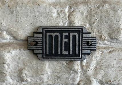 Art Deco MEN sign